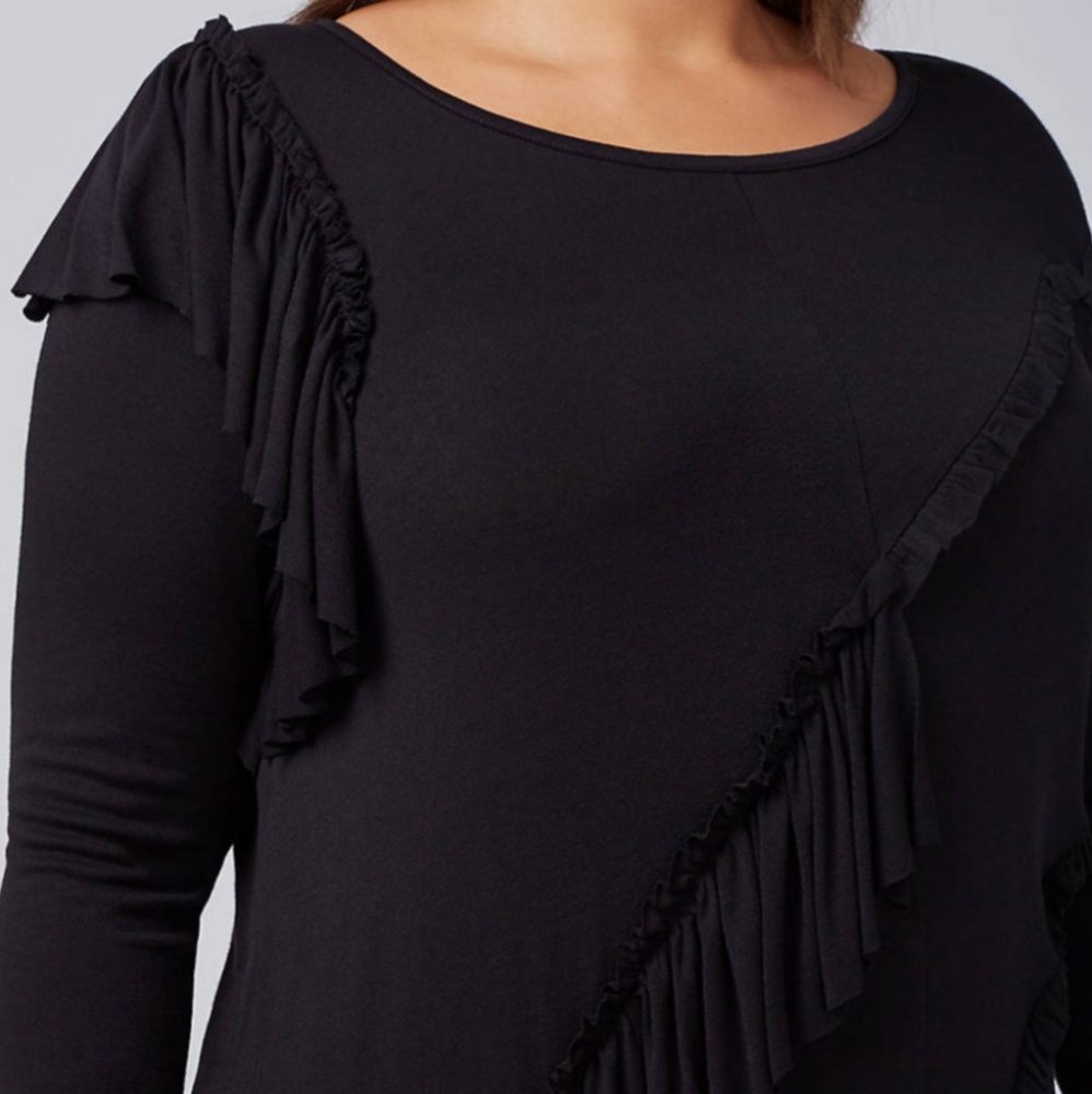 Flash Sale!! 💥 Lane Bryant Layered Ruffled Tunic - Picture 2 of 7